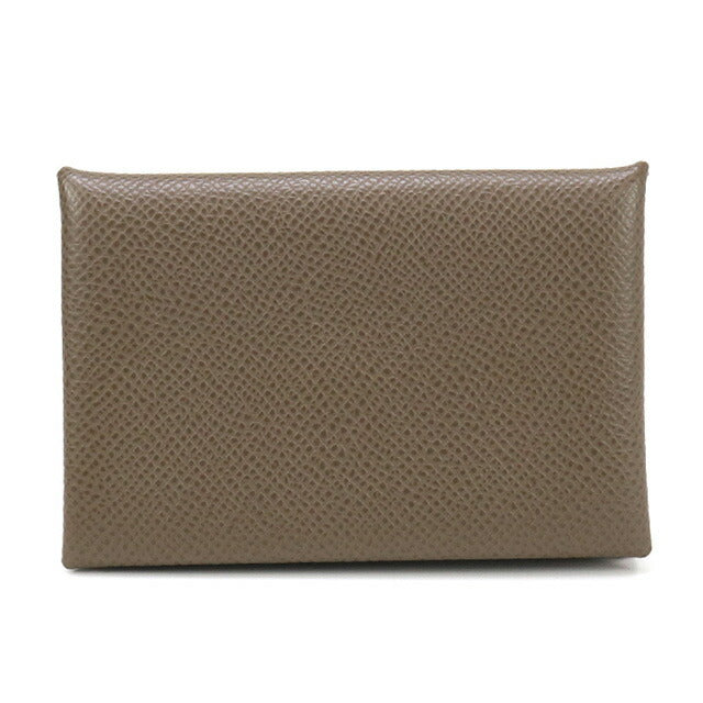 中古 エルメス 小銭入れ ユニセックス ブランド HERMES カルヴィ グレー 財布 USDHE96719011