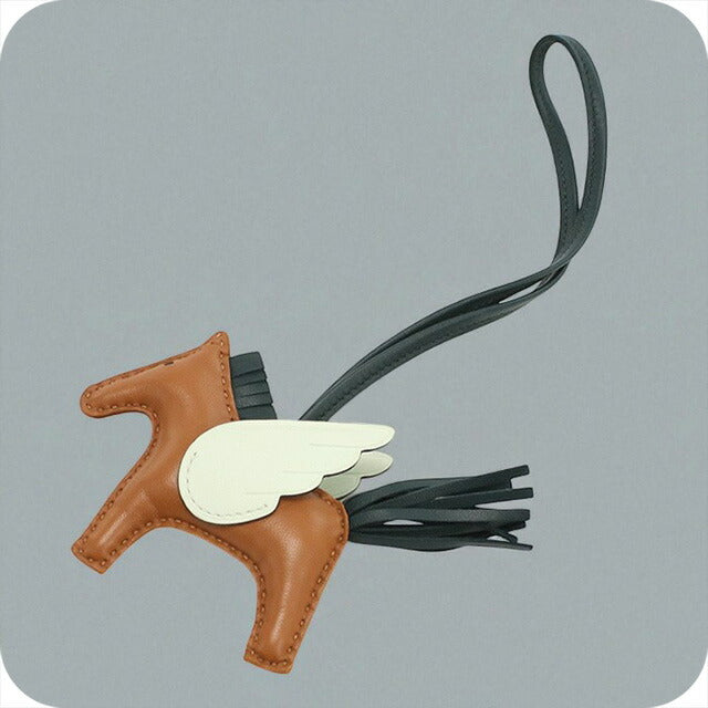 中古 エルメス バッグチャーム レディース ブランド HERMES ロデオペガサスPM ブラウン 小物 USDHE97003011