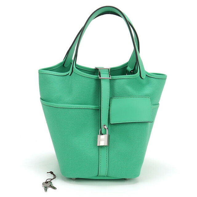 中古 エルメス ハンドバッグ レディース ブランド HERMES ピコタンロックPM カーゴ グリーン バッグ USDHE97667011
