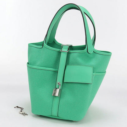 中古 エルメス ハンドバッグ レディース ブランド HERMES ピコタンロックPM カーゴ グリーン バッグ USDHE97667011
