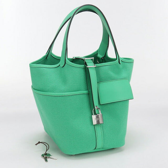 中古 エルメス ハンドバッグ レディース ブランド HERMES ピコタンロックPM カーゴ グリーン バッグ USDHE97667011