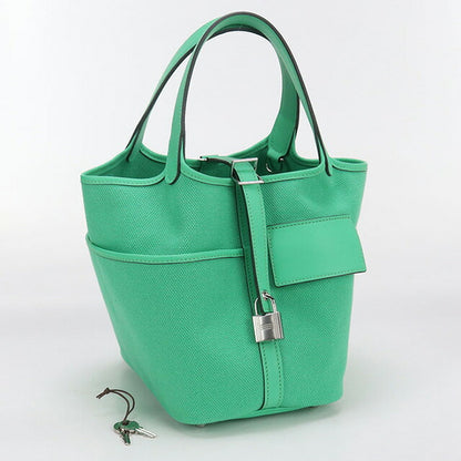 中古 エルメス ハンドバッグ レディース ブランド HERMES ピコタンロックPM カーゴ グリーン バッグ USDHE97667011