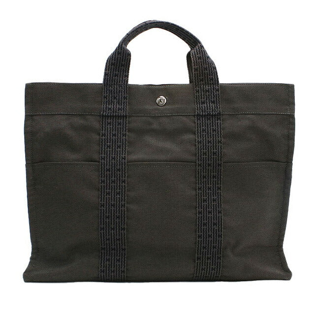 中古 エルメス トートバッグ ユニセックス ブランド HERMES エールライントートMM グレー バッグ USDHE97735011