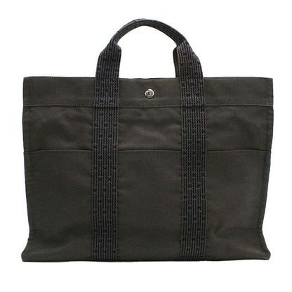 中古 エルメス トートバッグ ユニセックス ブランド HERMES エールライントートMM グレー バッグ USDHE97735011
