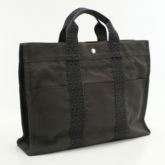 中古 エルメス トートバッグ ユニセックス ブランド HERMES エールライントートMM グレー バッグ USDHE97735011