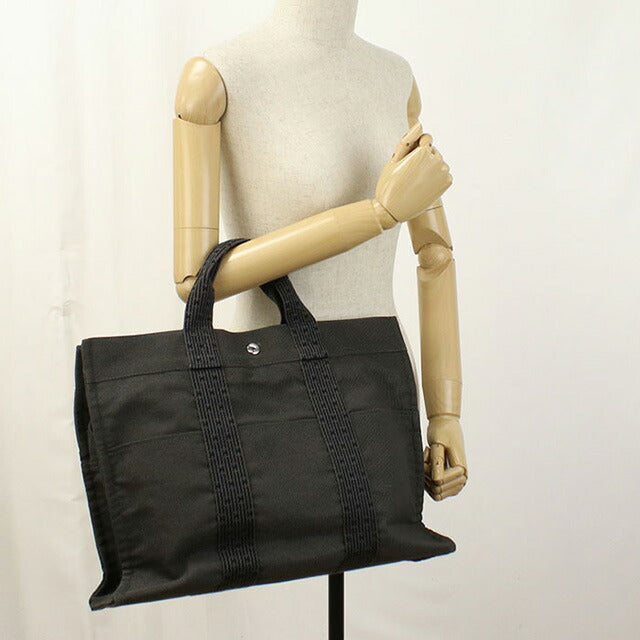 中古 エルメス トートバッグ ユニセックス ブランド HERMES エールライントートMM グレー バッグ USDHE97735011