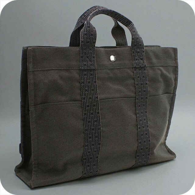 中古 エルメス トートバッグ ユニセックス ブランド HERMES エールライントートMM グレー バッグ USDHE97735011