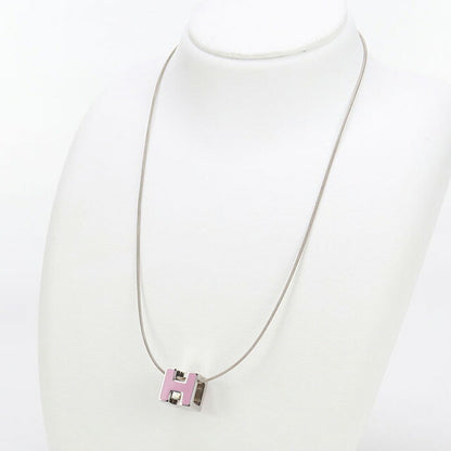 中古 エルメス ネックレス レディース ブランド HERMES Hキューブ カージュドアッシュ ネックレス ピンク アクセサリー USDHE97834011