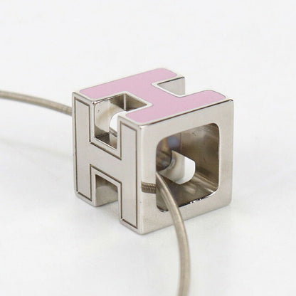 中古 エルメス ネックレス レディース ブランド HERMES Hキューブ カージュドアッシュ ネックレス ピンク アクセサリー USDHE97834011