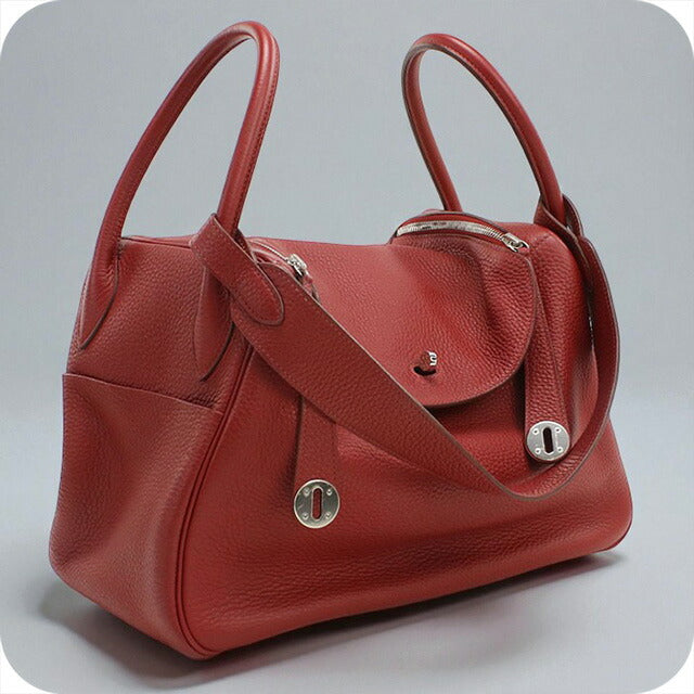 中古 エルメス ハンドバッグ レディース ブランド HERMES リンディ34 レッド バッグ USDHE98494011