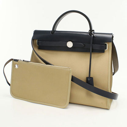 二手 Hermes 手提包 女士品牌 HERMES Ale Bag Zip PM 米色包 USDHE98934011