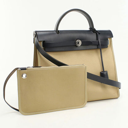 二手 Hermes 手提包 女士品牌 HERMES Ale Bag Zip PM 米色包 USDHE98934011