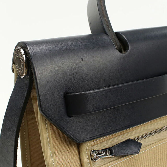 二手 Hermes 手提包 女士品牌 HERMES Ale Bag Zip PM 米色包 USDHE98934011