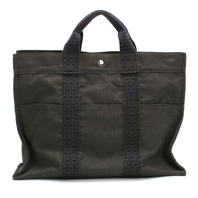 中古 エルメス トートバッグ ユニセックス ブランド HERMES エールライントートMM グレー バッグ USDHE99370011