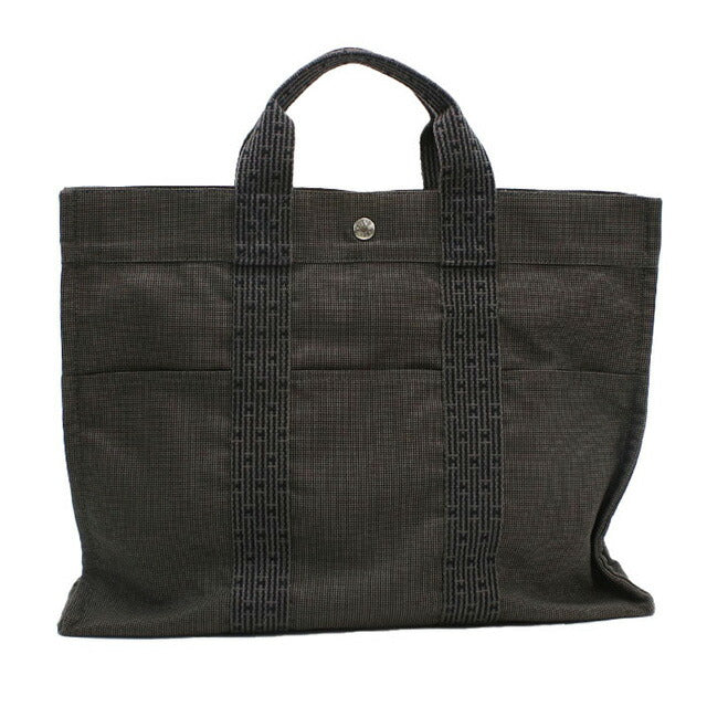 二手 Hermes 托特包 男女通用品牌 HERMES Aerline Tote MM 灰色包 USDHE99372011