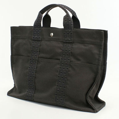 二手 Hermes 托特包 男女通用品牌 HERMES Aerline Tote MM 灰色包 USDHE99372011