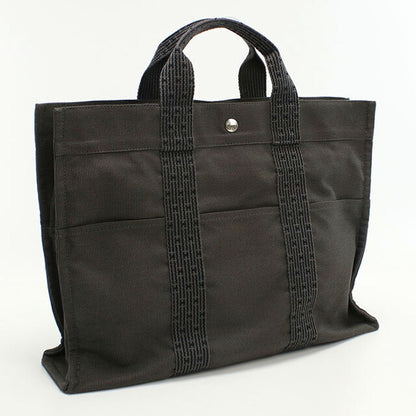 二手 Hermes 托特包 男女通用品牌 HERMES Aerline Tote MM 灰色包 USDHE99372011