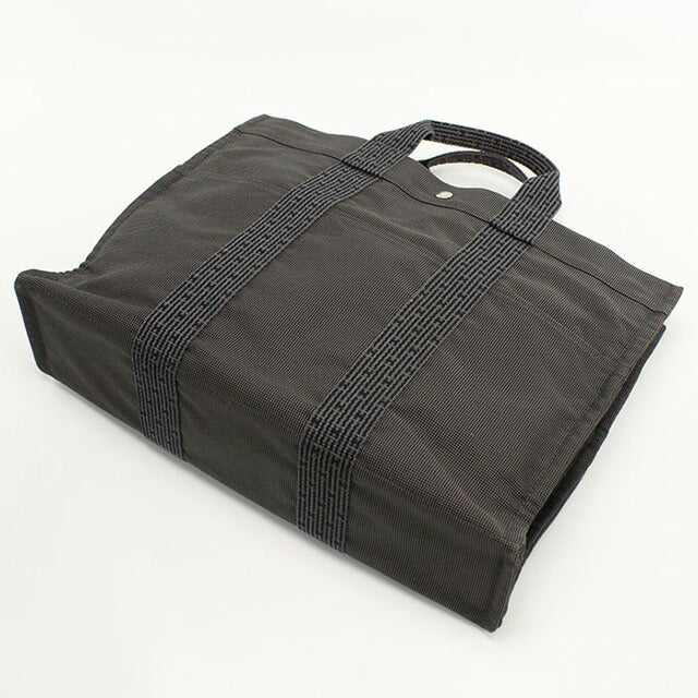 二手 Hermes 托特包 男女通用品牌 HERMES Aerline Tote MM 灰色包 USDHE99372011