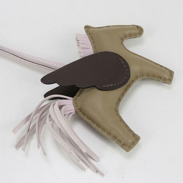 Used Hermes Bag Charm Unisex Brand HERMES Rodeo Pegasus PM Brown Accessory USDHE99446011