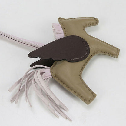 Used Hermes Bag Charm Unisex Brand HERMES Rodeo Pegasus PM Brown Accessory USDHE99446011