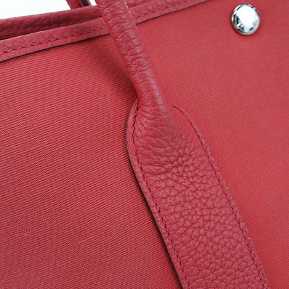 二手 Hermes 手提包 女士品牌 HERMES Garden Party PM 红色包 USDHE99530011