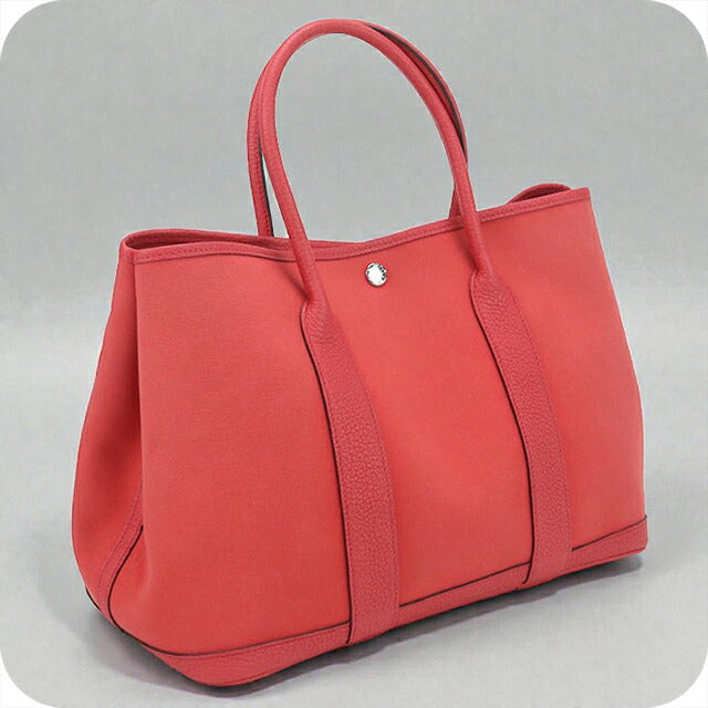 二手 Hermes 手提包 女士品牌 HERMES Garden Party PM 红色包 USDHE99530011