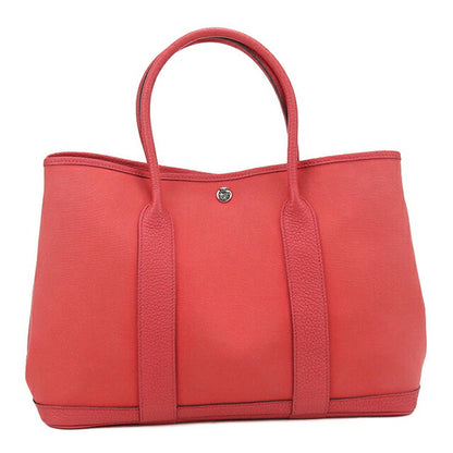 二手 Hermes 手提包 女士品牌 HERMES Garden Party PM 红色包 USDHE99530011