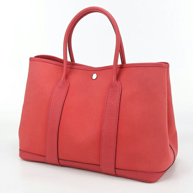 二手 Hermes 手提包 女士品牌 HERMES Garden Party PM 红色包 USDHE99530011