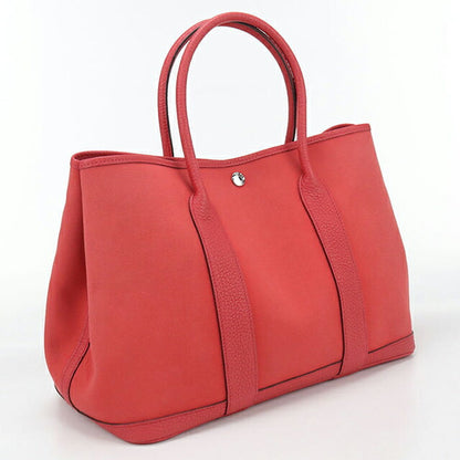 二手 Hermes 手提包 女士品牌 HERMES Garden Party PM 红色包 USDHE99530011
