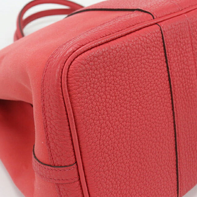 二手 Hermes 手提包 女士品牌 HERMES Garden Party PM 红色包 USDHE99530011