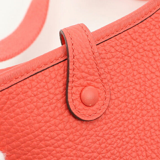二手 Hermes 斜挎单肩包 女士品牌 HERMES Evelyn TPM 粉色包 USDHE99534011