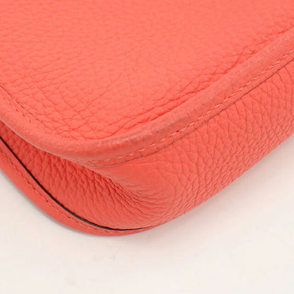 二手 Hermes 斜挎单肩包 女士品牌 HERMES Evelyn TPM 粉色包 USDHE99534011