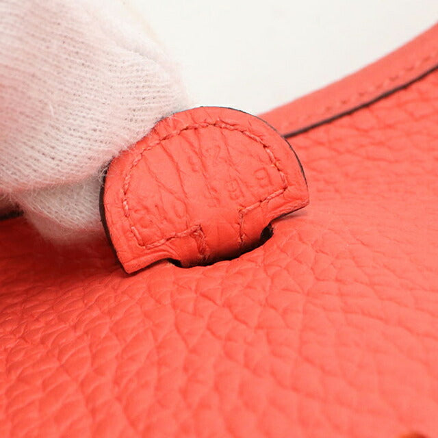 二手 Hermes 斜挎单肩包 女士品牌 HERMES Evelyn TPM 粉色包 USDHE99534011