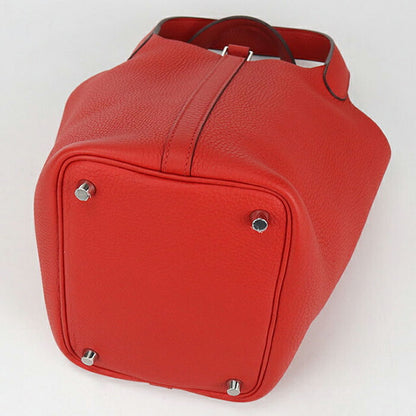 Used Hermes Handbag Ladies Brand HERMES Picotan Lock PM Red Bag USDHE99722011