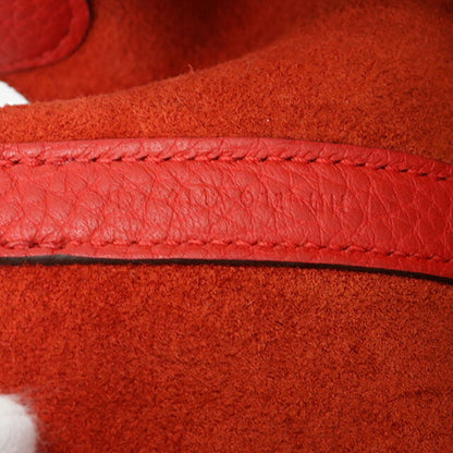 Used Hermes Handbag Ladies Brand HERMES Picotan Lock PM Red Bag USDHE99722011