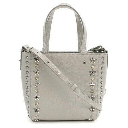 二手 Jimmy Choo 手提包 女士品牌 JIMMY CHOO Mini Pegasi 2WAY 皮革灰色包 USDJI102209011