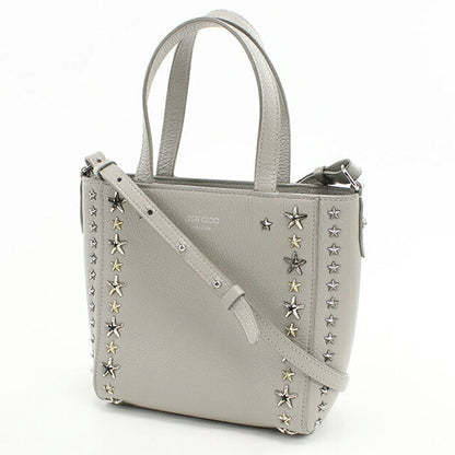 二手 Jimmy Choo 手提包 女士品牌 JIMMY CHOO Mini Pegasi 2WAY 皮革灰色包 USDJI102209011