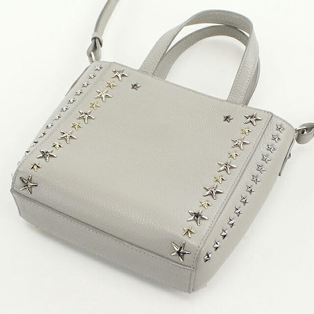 二手 Jimmy Choo 手提包 女士品牌 JIMMY CHOO Mini Pegasi 2WAY 皮革灰色包 USDJI102209011