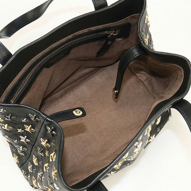 中古 ジミーチュウ トートバッグ レディース ブランド JIMMY CHOO SOFIA-S LTR173 レザー ブラック バッグ USDJI107689011