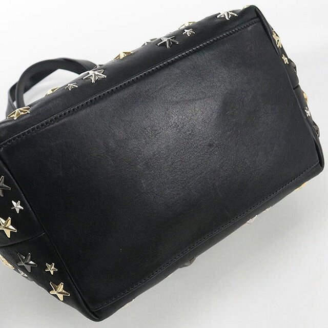中古 ジミーチュウ トートバッグ レディース ブランド JIMMY CHOO SOFIA-S LTR173 レザー ブラック バッグ USDJI107689011