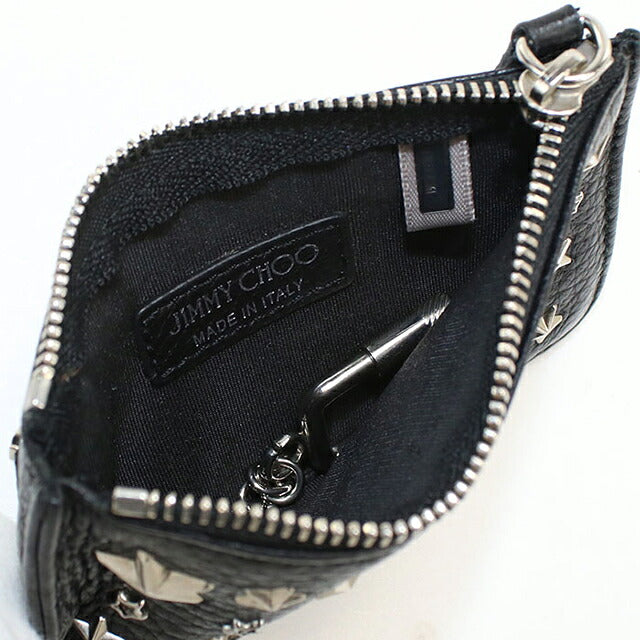 中古 ジミーチュウ 小銭入れ ユニセックス ブランド JIMMY CHOO ナンシー コインケース ブラック USDJI114759011