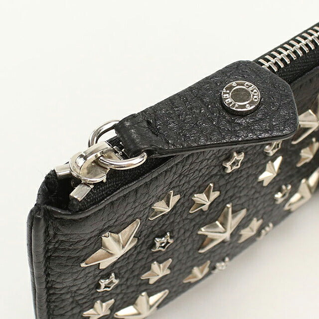 中古 ジミーチュウ 小銭入れ ユニセックス ブランド JIMMY CHOO ナンシー コインケース ブラック USDJI114759011