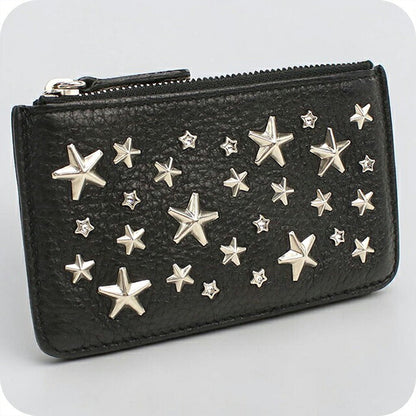中古 ジミーチュウ 小銭入れ ユニセックス ブランド JIMMY CHOO ナンシー コインケース ブラック USDJI114759011