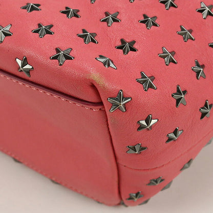 中古 ジミーチュウ トートバッグ レディース ブランド JIMMY CHOO MINISARA 2WAY レザー ピンク バッグ USDJI97942011