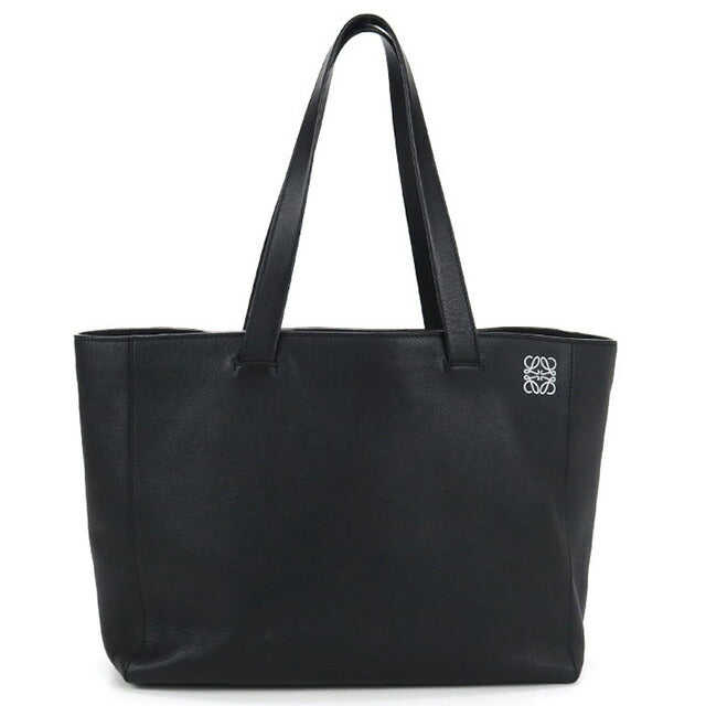 中古 ロエベ トートバッグ ユニセックス ブランド LOEWE イーストウエスト ショッパー レザー 308.20.K86 ブラック バッグ USDLO100333011
