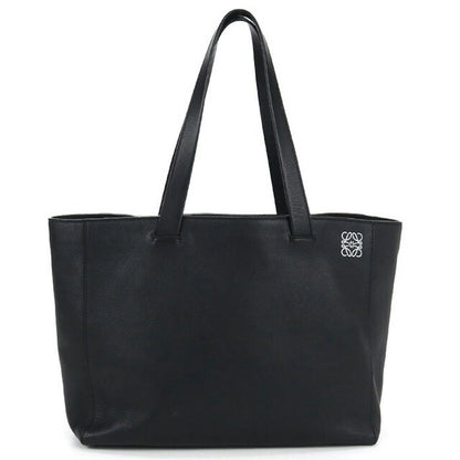 中古 ロエベ トートバッグ ユニセックス ブランド LOEWE イーストウエスト ショッパー レザー 308.20.K86 ブラック バッグ USDLO100333011
