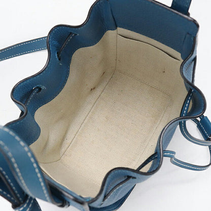 中古 ロエベ 斜め掛け ショルダーバッグ レディース ブランド LOEWE ハンモックドローストリングスミニ 2WAY ブルー USDLO100428011