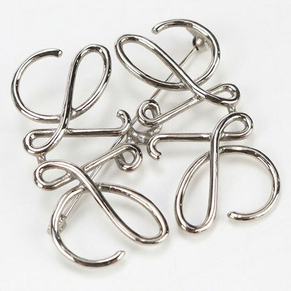 中古 ロエベ ブローチ レディース ブランド LOEWE アナグラム 111.25.020 シルバー 小物 USDLO100612011