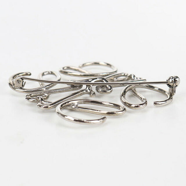 中古 ロエベ ブローチ レディース ブランド LOEWE アナグラム 111.25.020 シルバー 小物 USDLO100612011