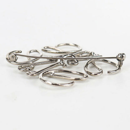 中古 ロエベ ブローチ レディース ブランド LOEWE アナグラム 111.25.020 シルバー 小物 USDLO100612011